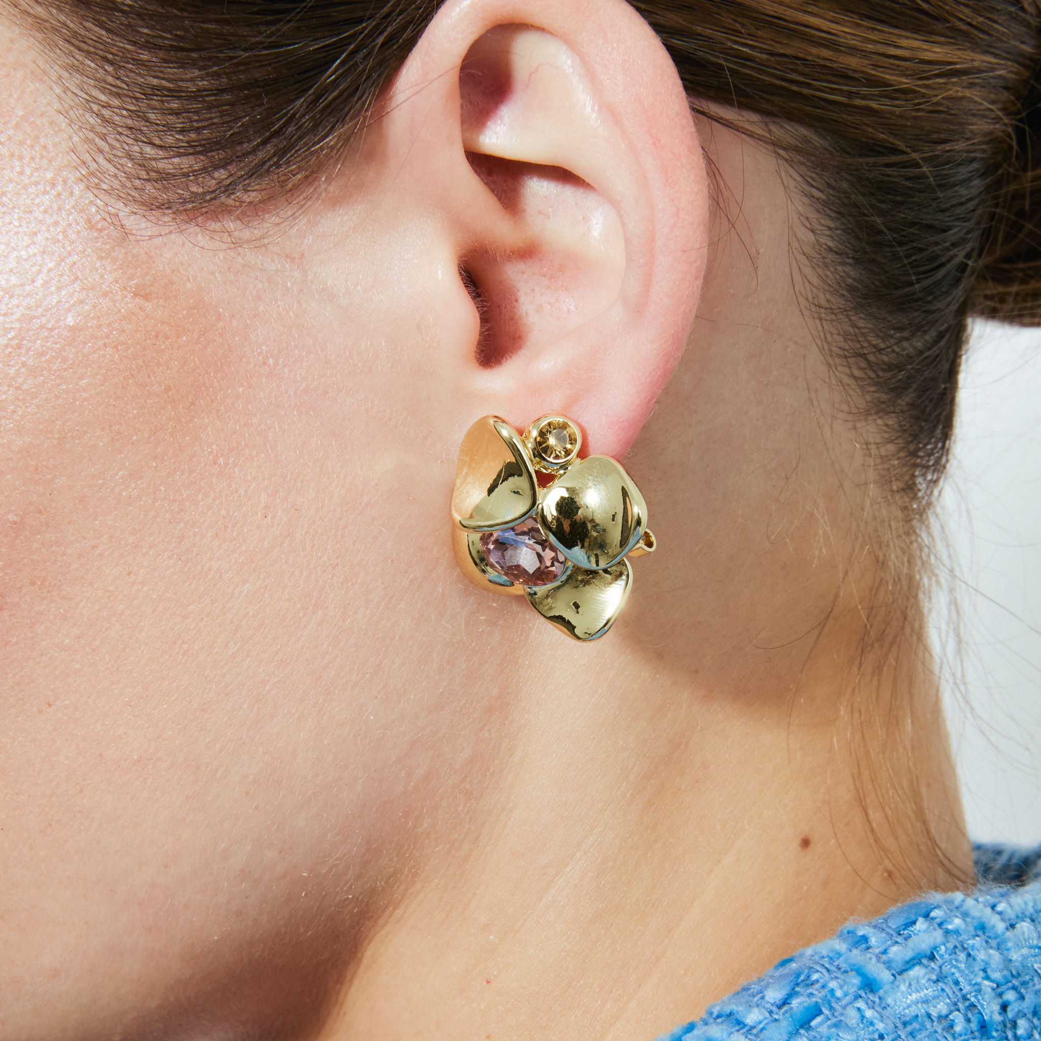 Pendientes Dilom acabado oro amarillo 18k
