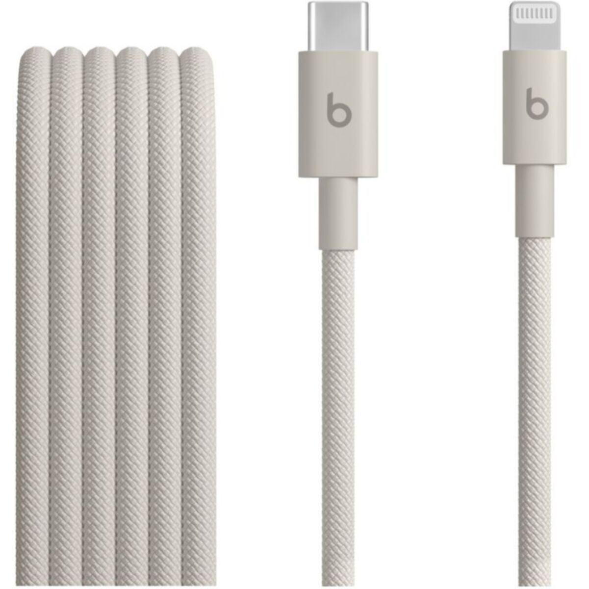 Câble de charge BEATS tissé USB-C vers Lightning 1M50 Gris écl