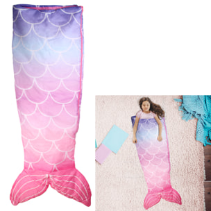 SAC DE COUCHAGE SIRENE ENFANT 140X60