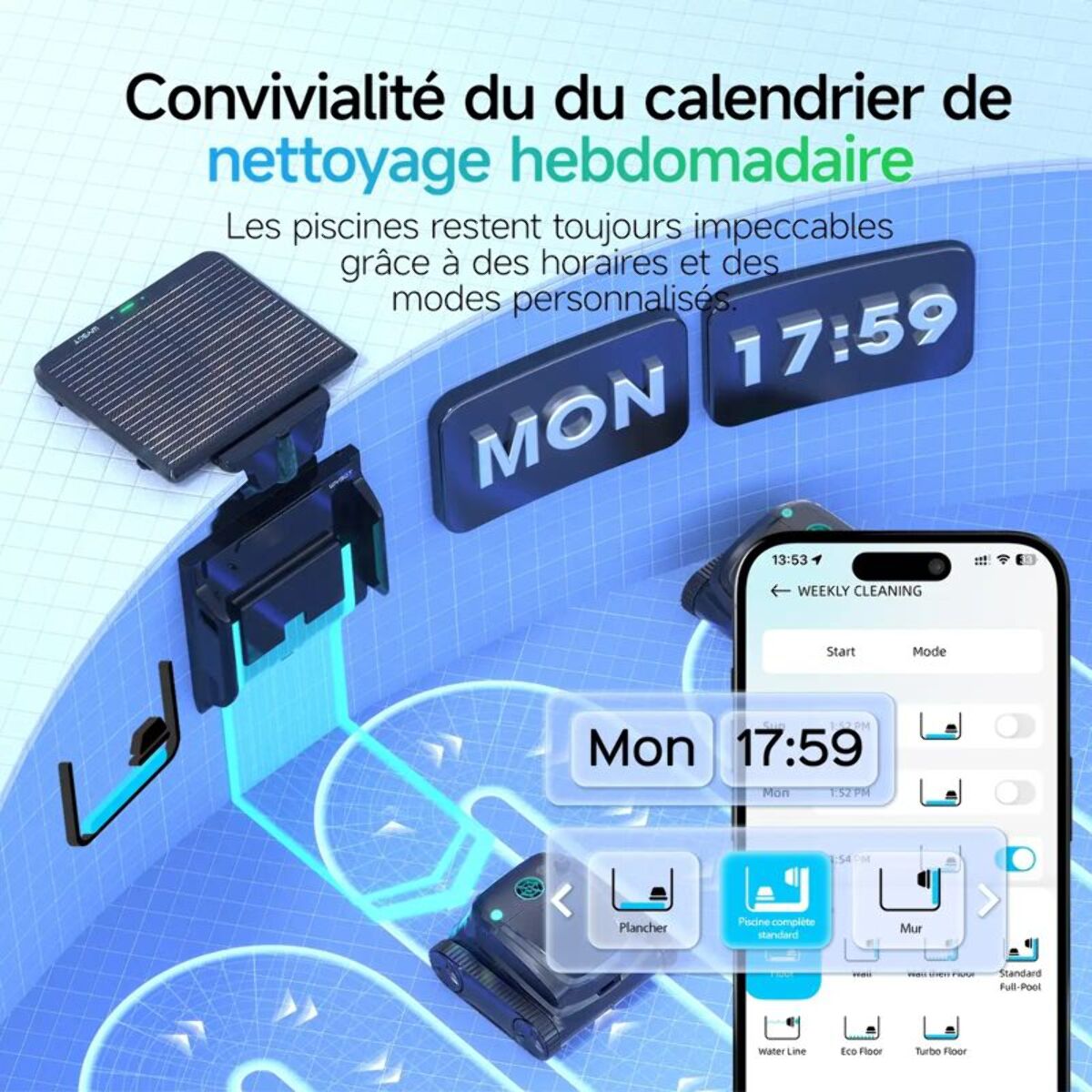 Robot piscine WYBOT S2 Solar