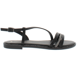Marina Galanti Scarpe Donna Flat Braided Sandals Jewel MG 1E164 Black