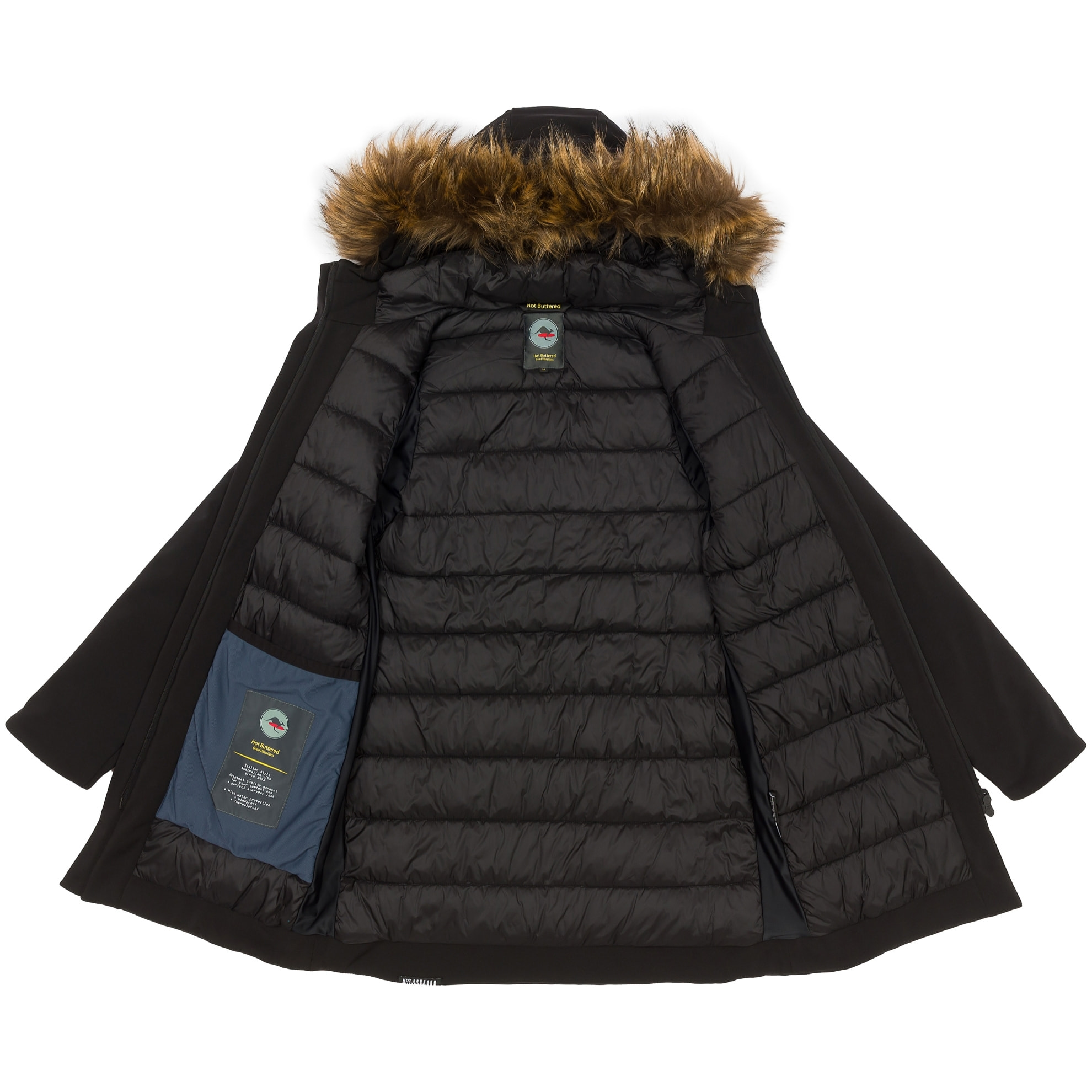 Giacca Hot Buttered termica impermeabile Dahlia nero