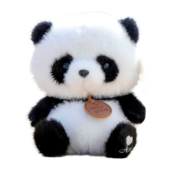Peluche extrasuave y mullido. Diseño panda. 17 cm.
