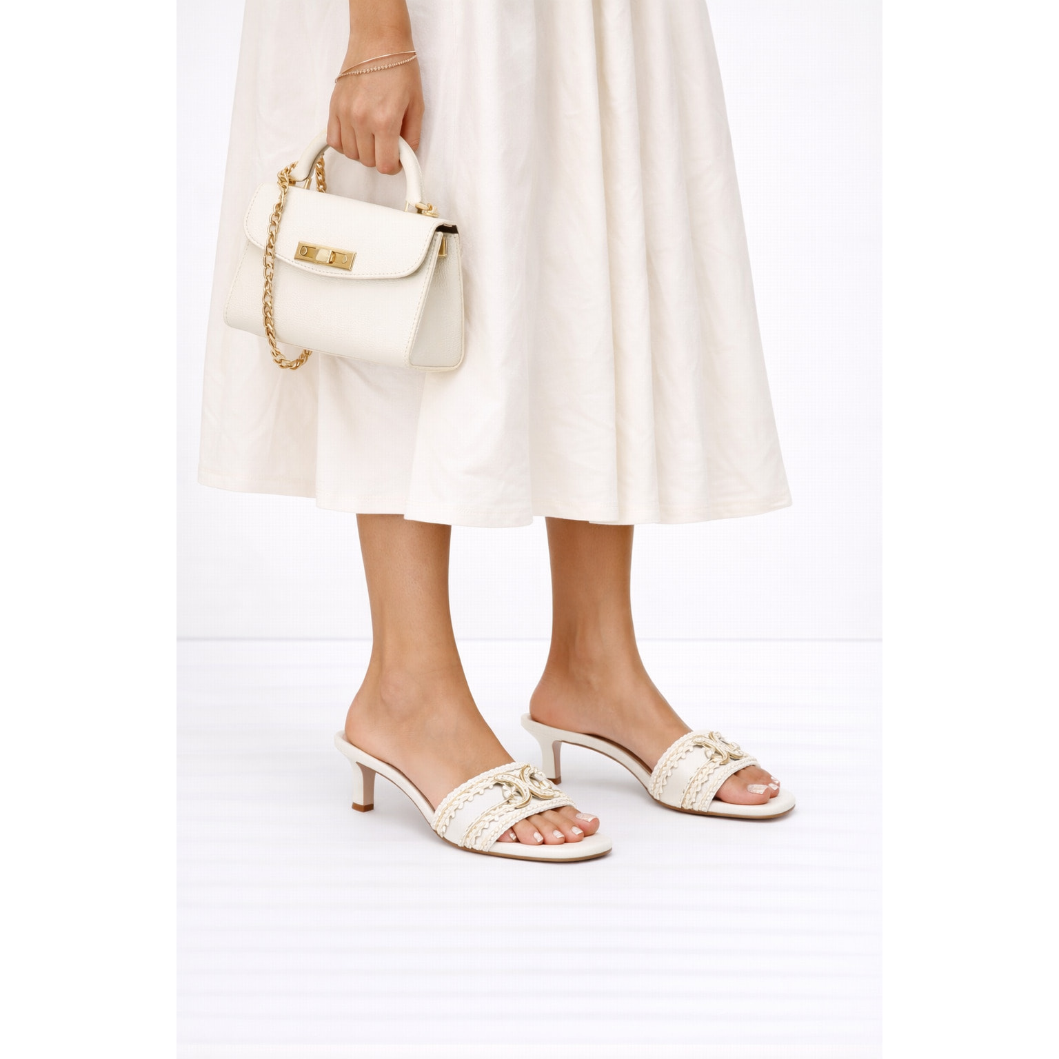 Sandali con accessorio - tacco 6,5 cm