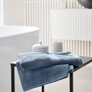 Drap de bain uni ESSENTIAL bleu ardoise