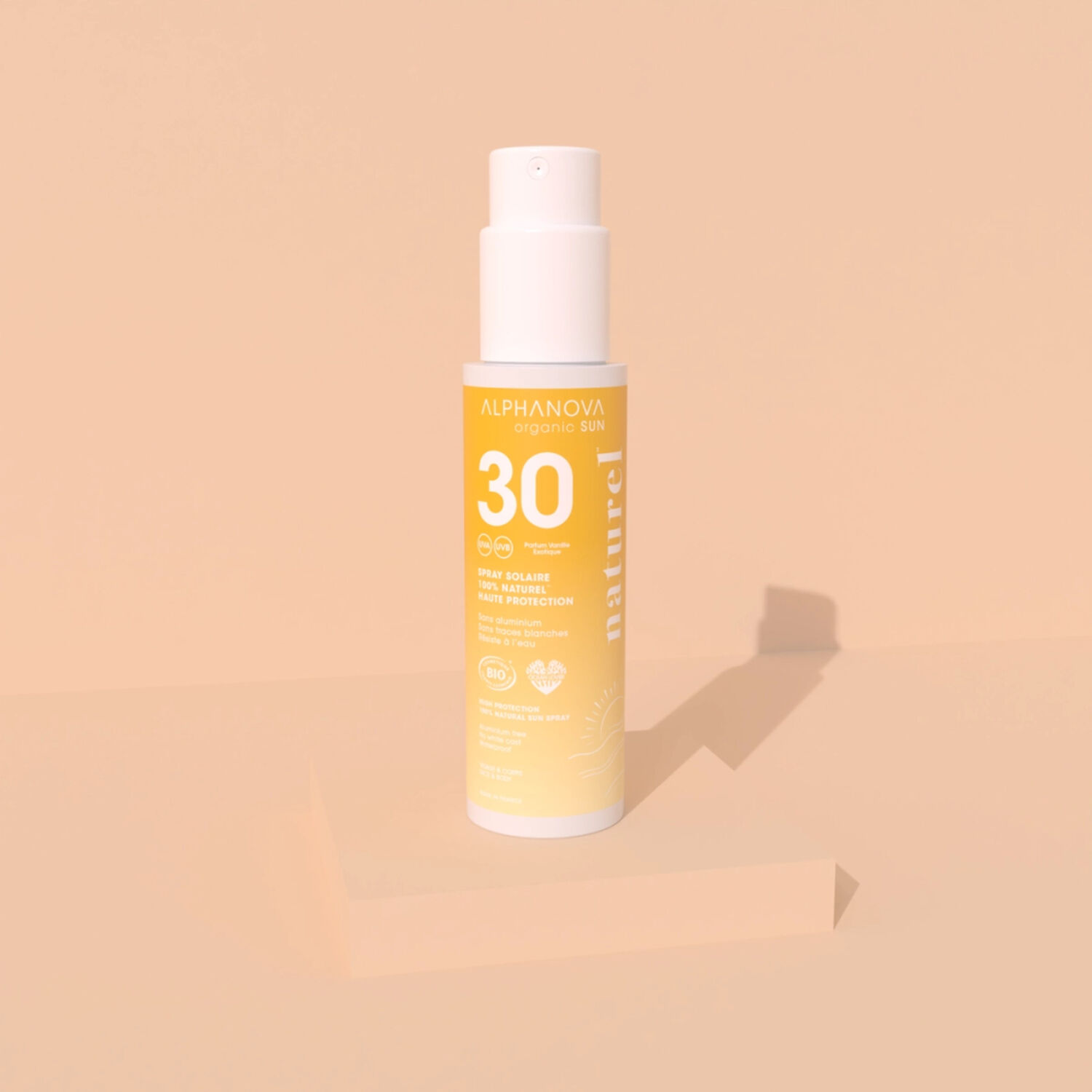 Sun SPF30 - Spray Solaire Parfumé 100% Naturel Bio