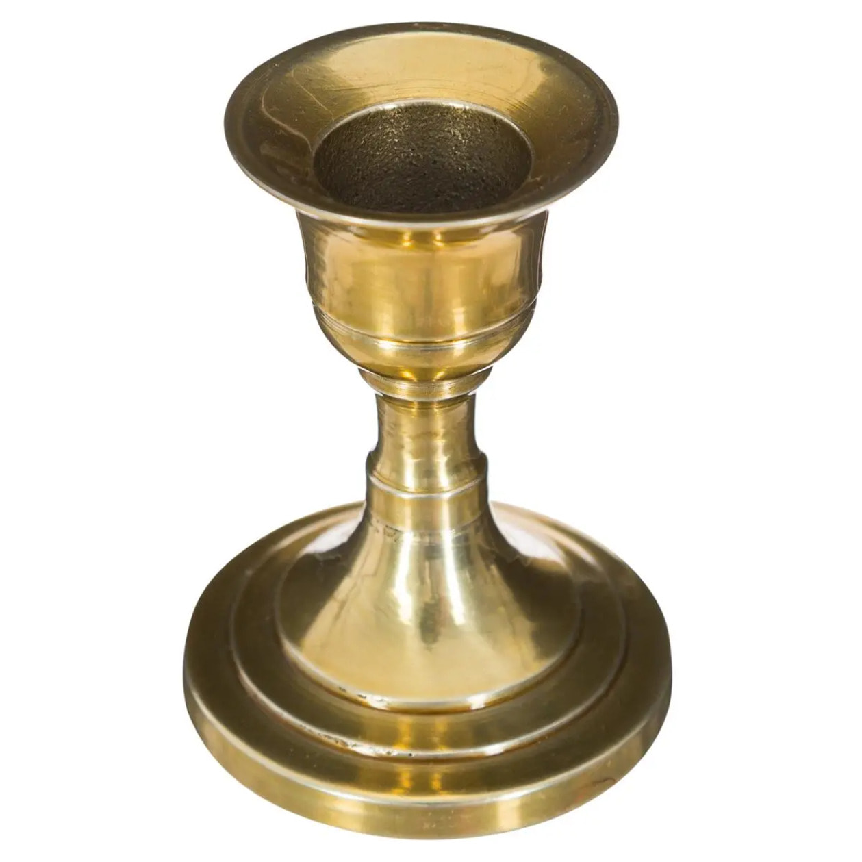 Bougeoir métal doré H7,5cm