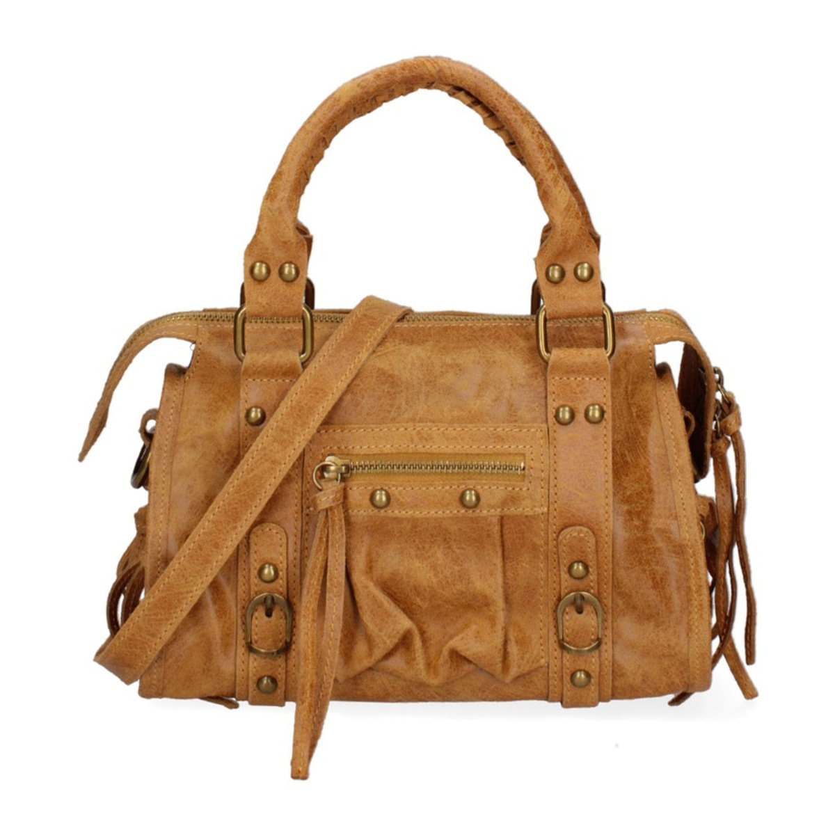 Borsa a spalla da donna - Modello Erisia - Vera pelle - 25.0 x 15.0 x 10.0 cm