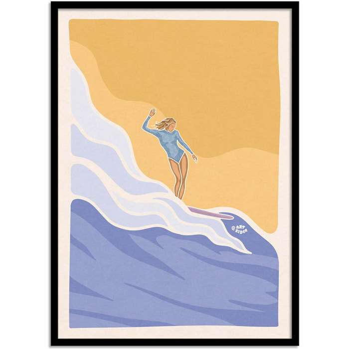 Affiche - Surf on a cloud - Art Rider