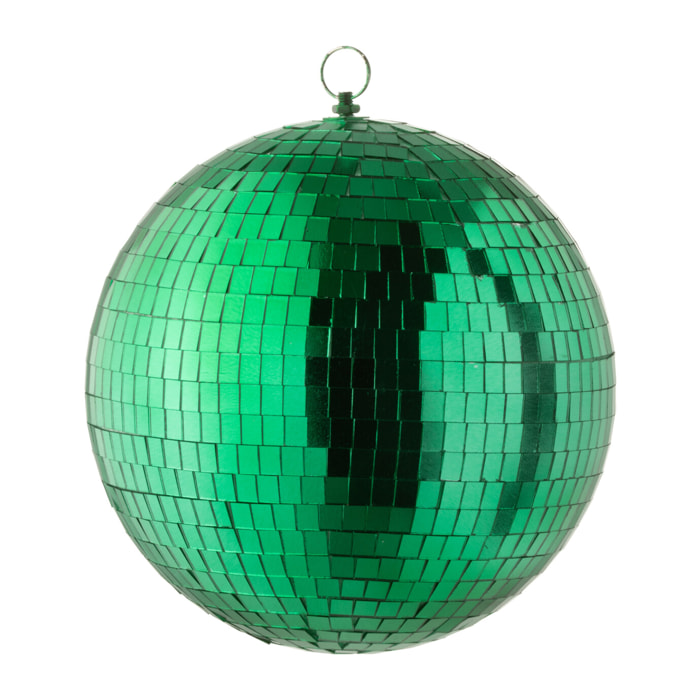 J-Line décoration Boule Disco Miroir - plastique - vert émeraude - small