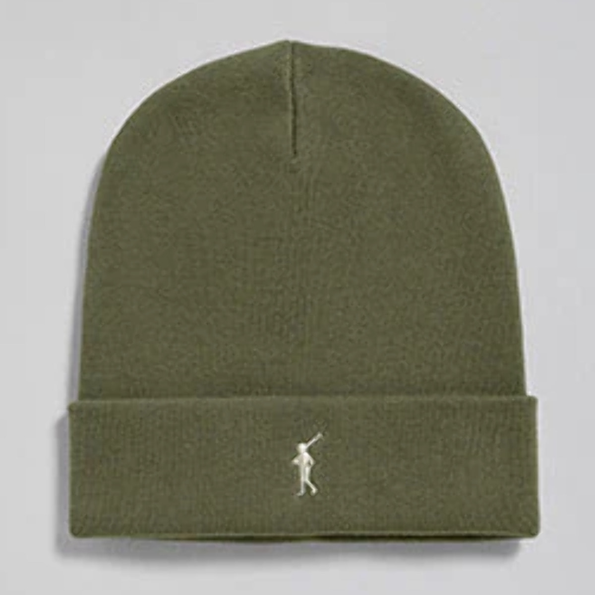 Gorro de lana Vinny verde militar con logo bordado Rigby Go