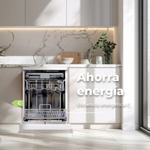 Lavavajillas EVVO D4X, 14 Cubiertos, 8 Programas, Inox, Ancho 600 mm