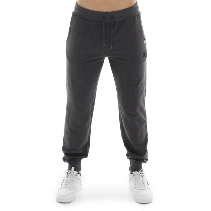 Pantalón de deporte de invierno para hombre con pequeño logo 'Basic' en el puño