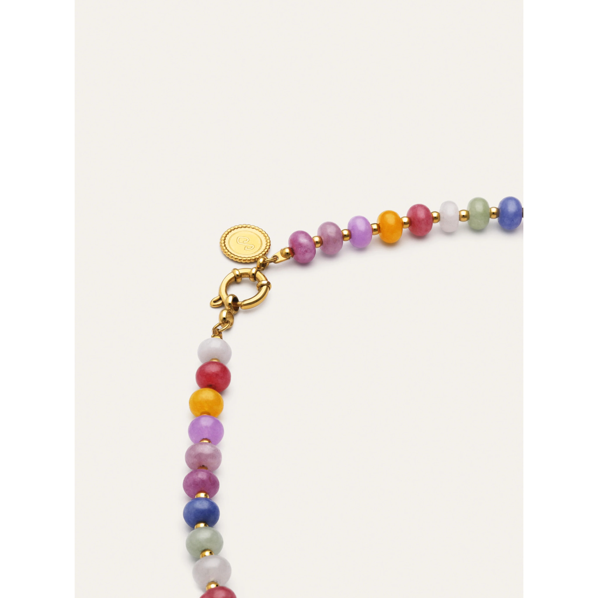 Collar Bali Stones Acero Baño Oro