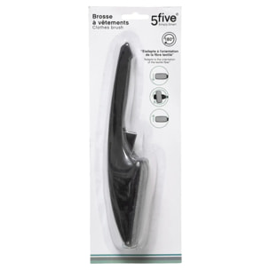 Brosse à vêtements rotative noir