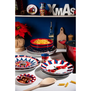 Servizio piatti 12 pezzi Excelsa - Vintage Toys, porcellana e ceramica multicolore