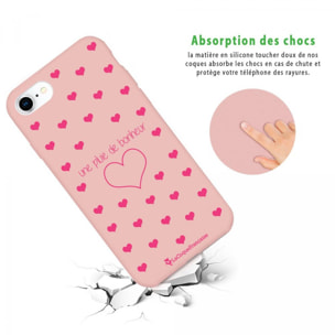 Coque iPhone 6/6S Silicone Liquide Douce Pluie de Bonheur Rose La Coque Francaise.