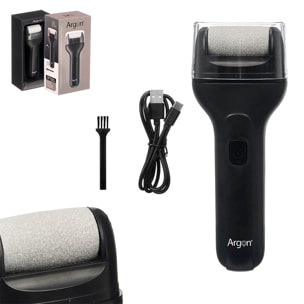 Lima electrica negra para pies. Con batería recargable de 1200mah.