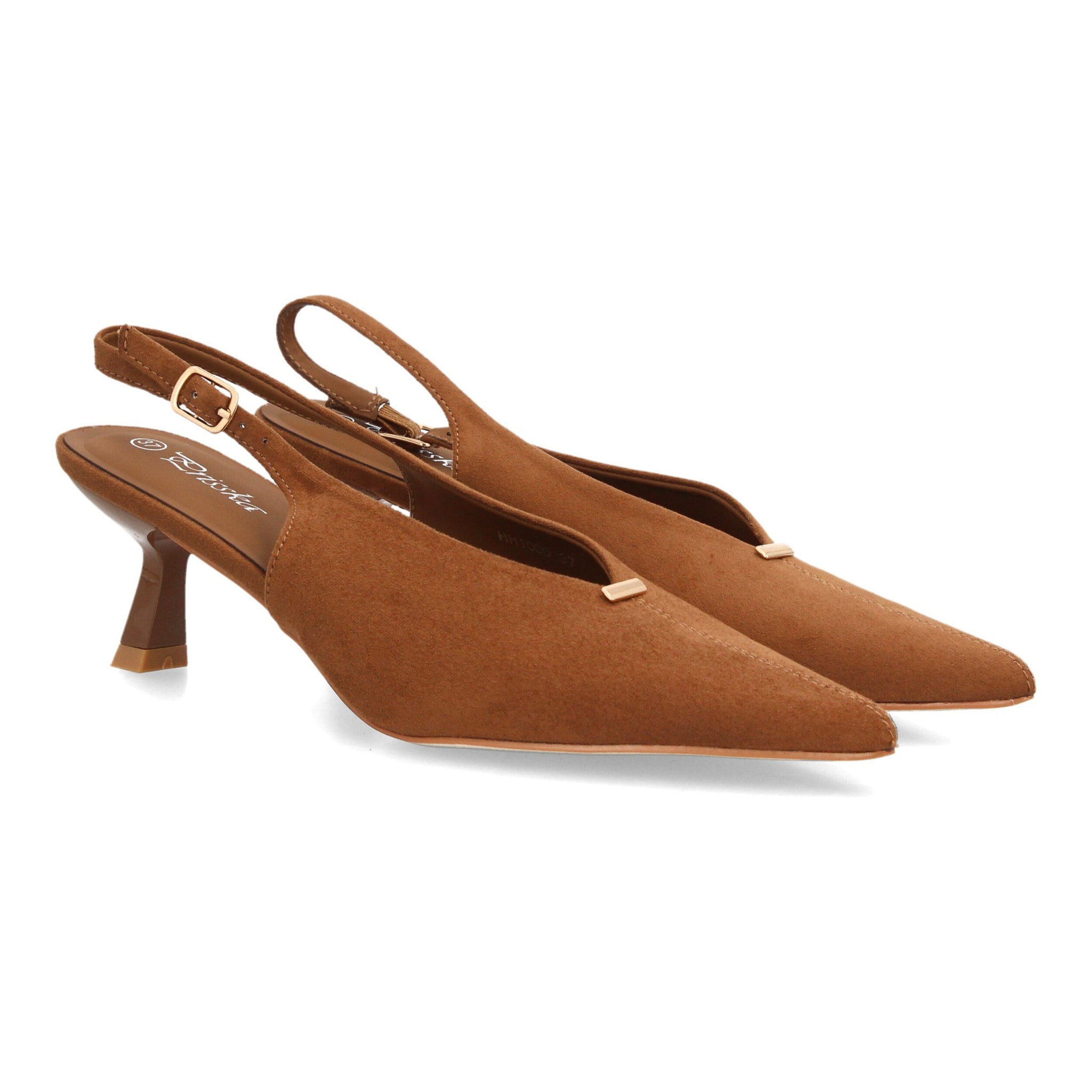 Zapatos slingback elegantes de tacón fino para mujer