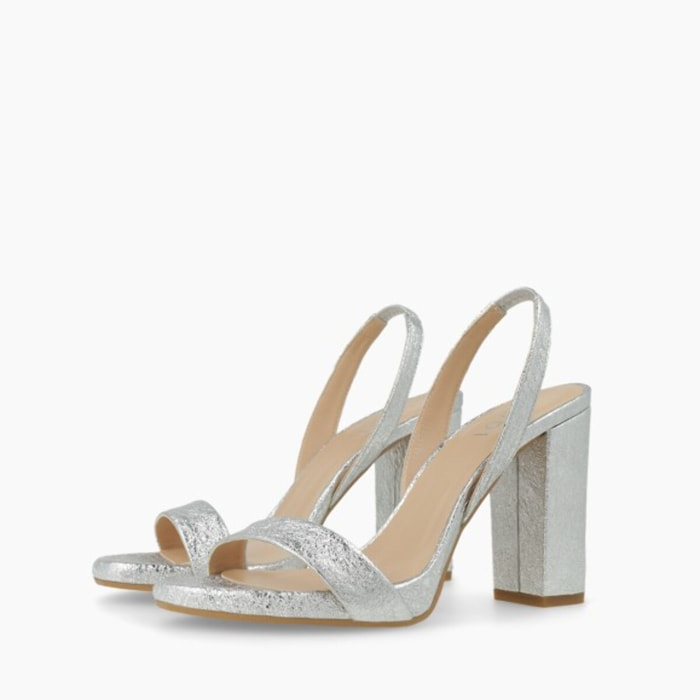 SANDALIAS PLATEADAS INDALO