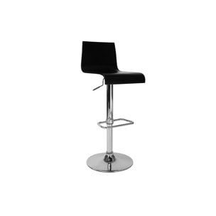 Tabouret de bar / cuisine noir moderne NEWSURF (lot de 2)