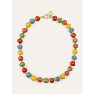 Collar Canela Acero Baño Oro