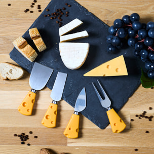 Couteau à Fromage - COOK CONCEPT - Jaune - Lame en Inox