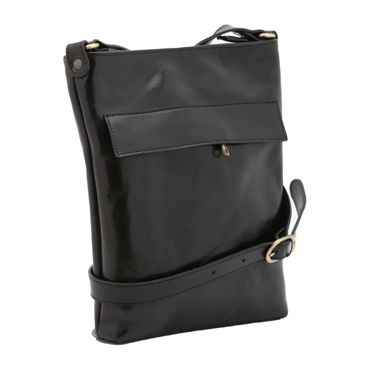 Borsa a tracolla  da uomo In Vera pelle Made in Italy 26x34x5 cm