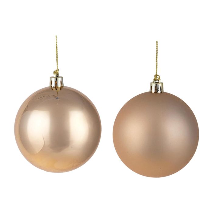 Sfere 12 pz ass.matt+shiny - Pezzi 4 - ORO - Bianchi Dino SpA