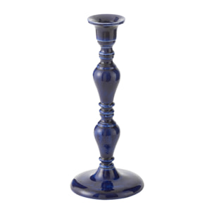 J-Line Bougeoir Pag Aluminium Bleu