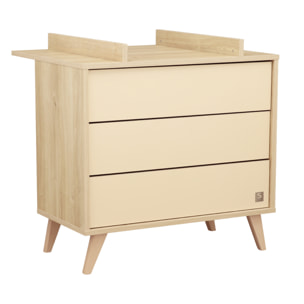 Plan à langer pour commode 3 tiroirs