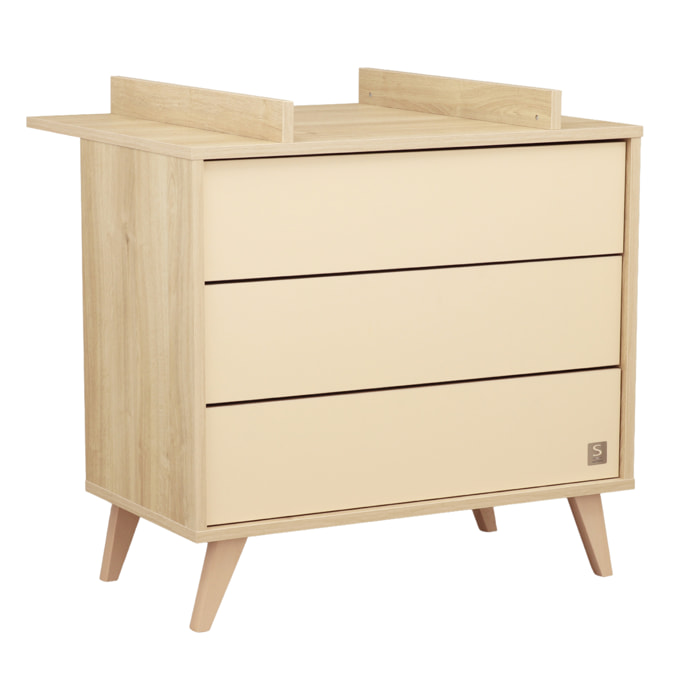 Plan à langer pour commode 3 tiroirs