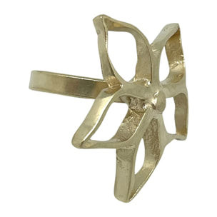 Anillo Irregular Blom G dorado chapado latón