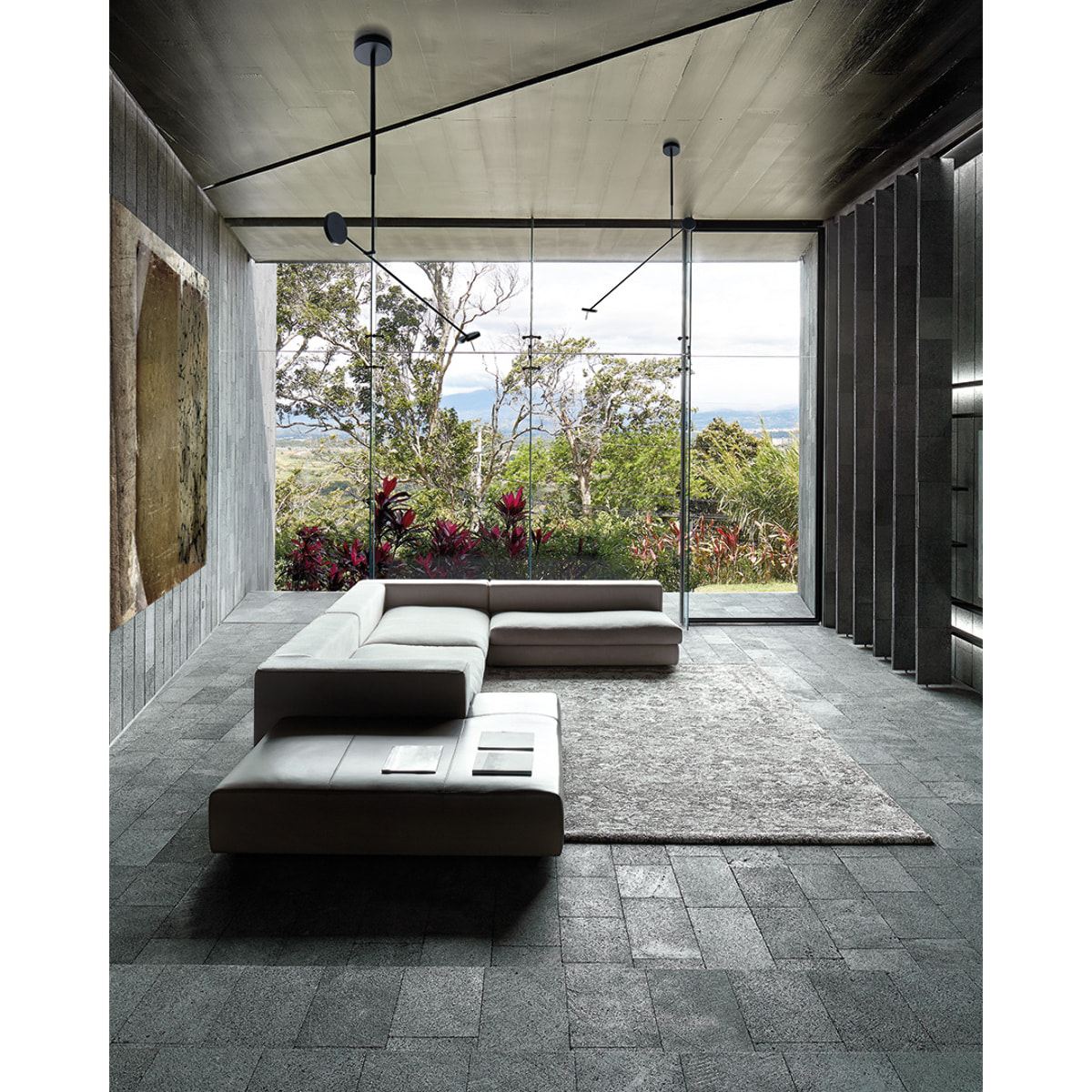 LEDS C4 Colgante Invisible Single Adjustable LED 12.2 Blanco cálido - 2700K PHASE CUT Negro 551lm