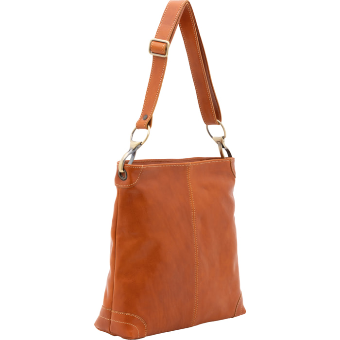 Borsa a spalla  da donna In Vera pelle Made in Italy 32x32x11 cm