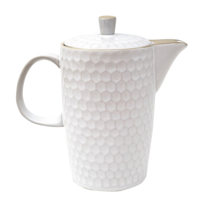 Caffettiera Impronte in stoneware