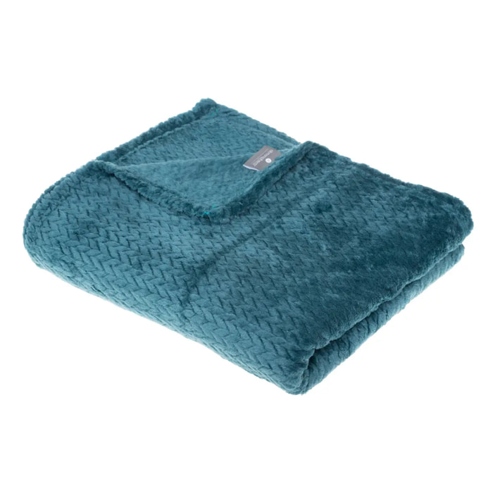 Plaid "Tresse" flanelle 125x150cm