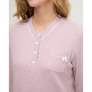 Camisón mujer de pico con botones