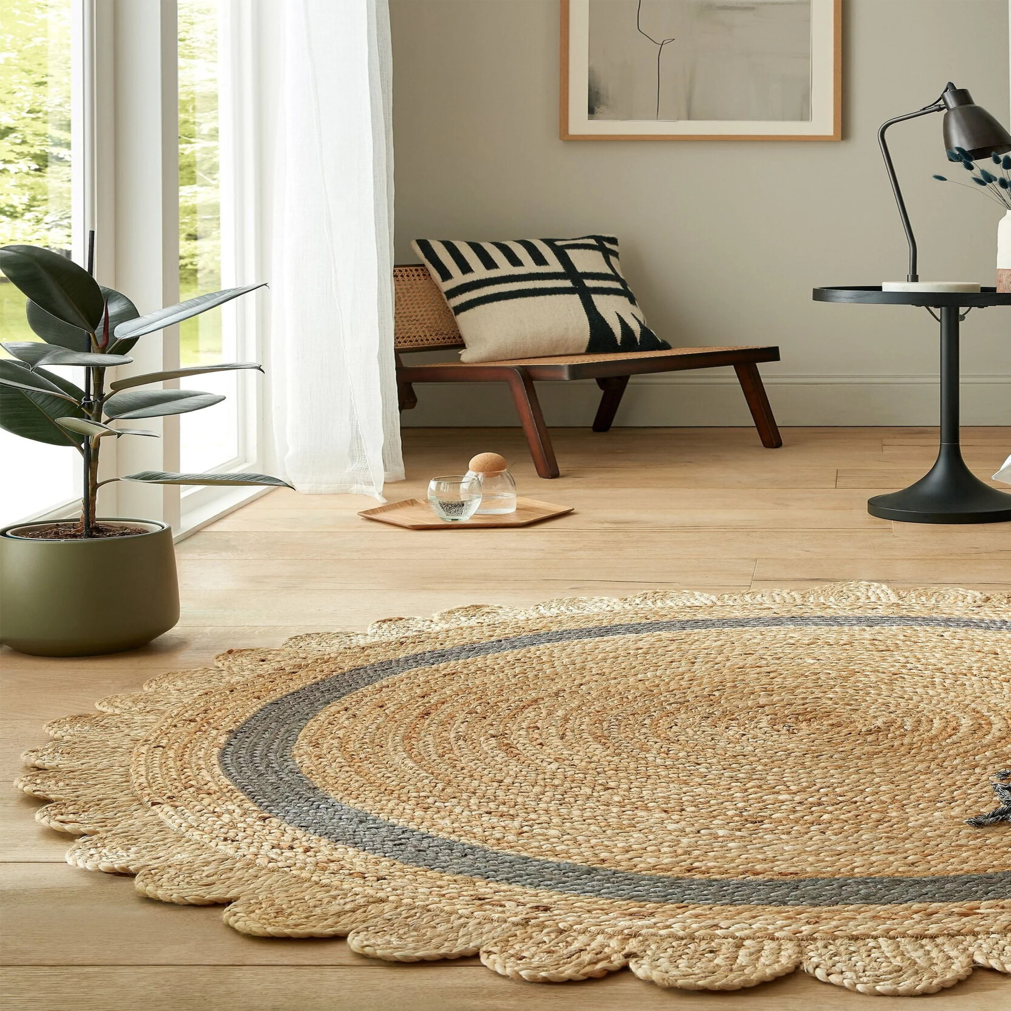 Tapis en jute rond GRACE