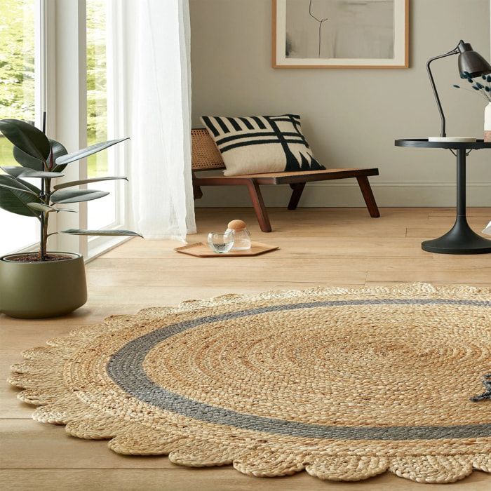 Tapis en jute rond GRACE