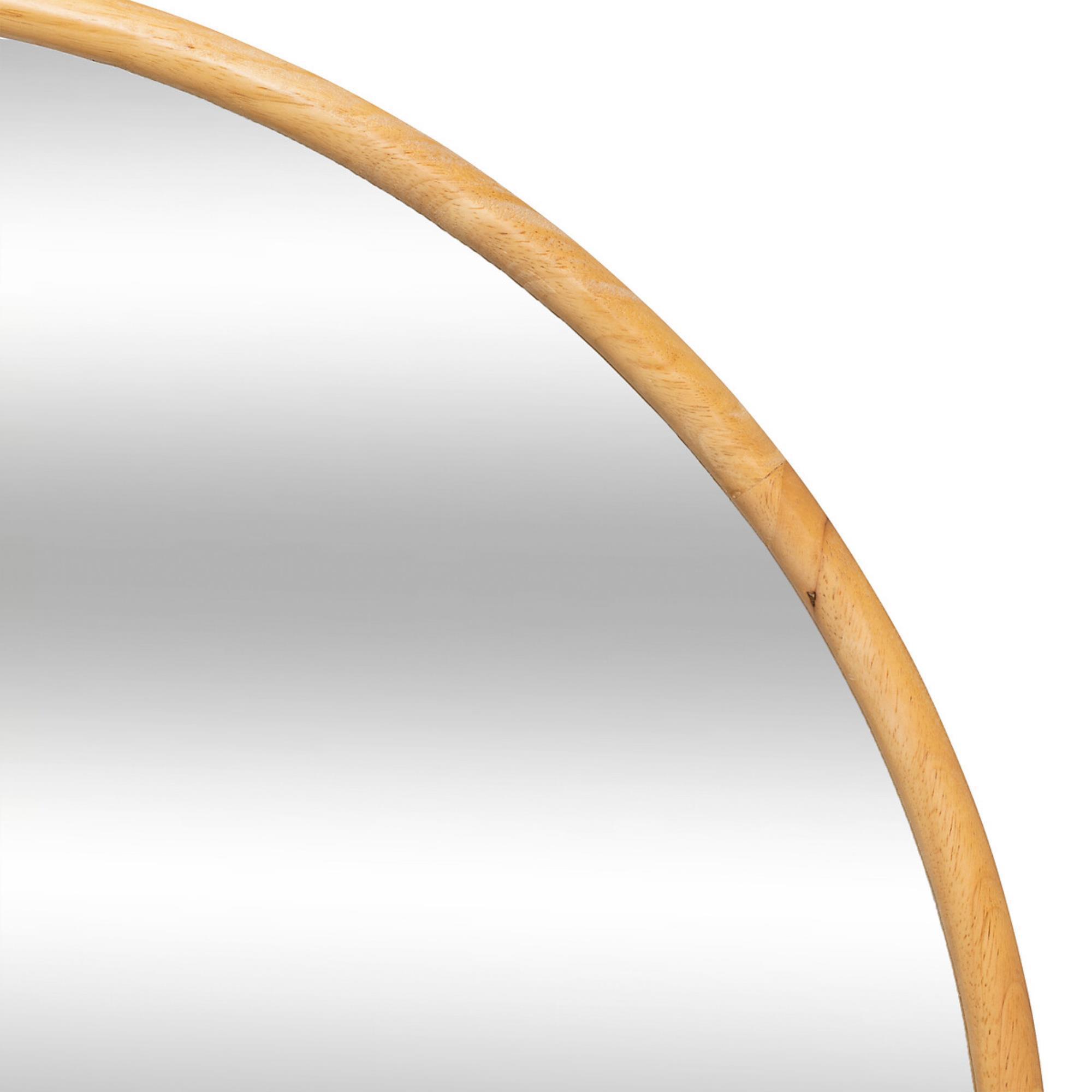 Espejo mural Kim diámetro 75 cm madera