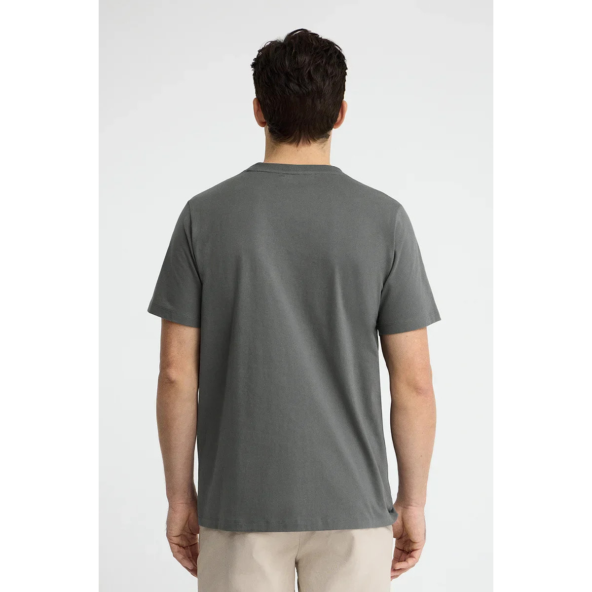 Maglietta asfalto a maniche corte con ricamo Established 2012 Polo Club