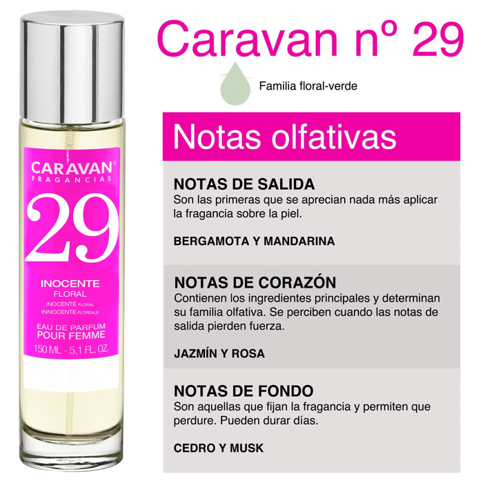 Caravan fragancias set de 3 frascos perfume de mujer nº29, de 150 ml
